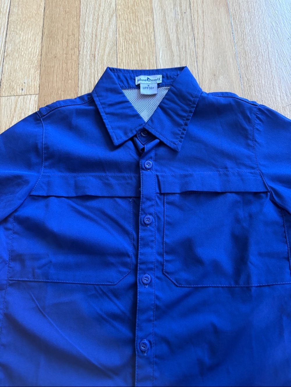 BlueQuail Boys size 6, Short-Sleeve Button-Down Shirt in Royal Blue. Handsome! - Picture 3 of 5